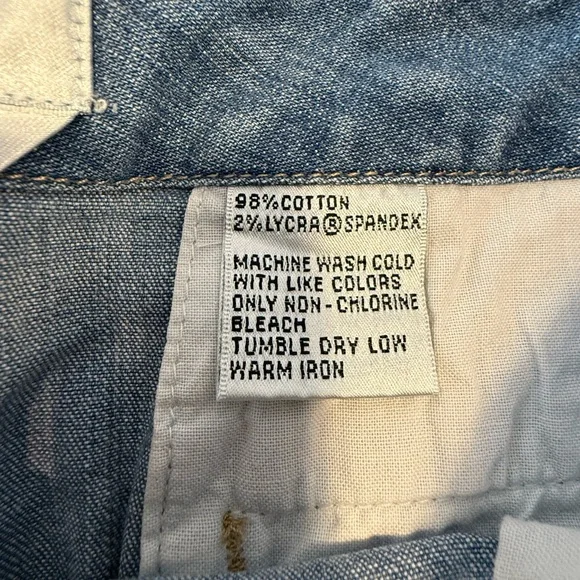 Talbots Stretch chino style denim jean shorts medium wash SZ 10 - Picture 6 of 11